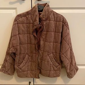 Free People Dolman Quilted Knit Jacket
